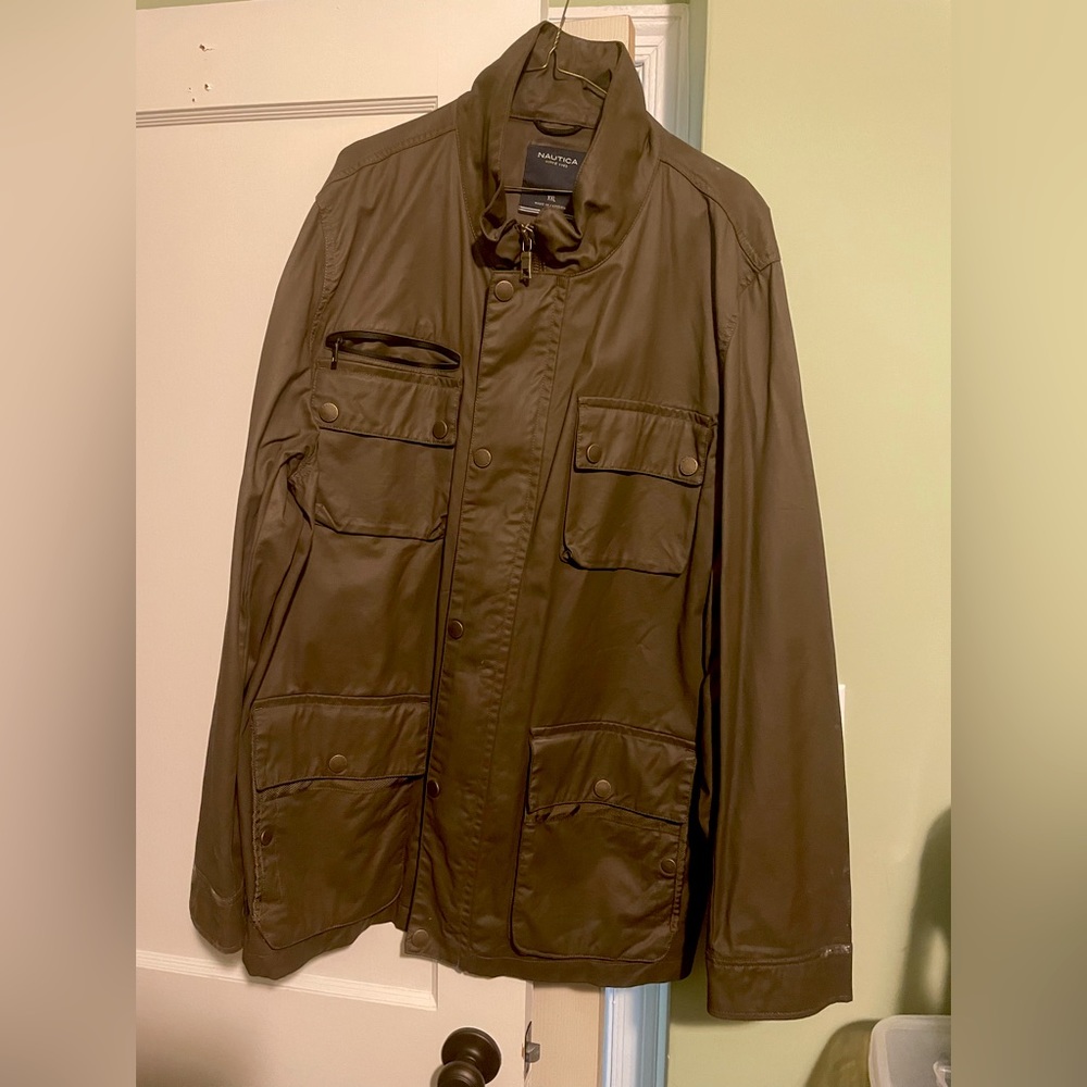 Brown Cotton Barn Jacket by Nautica